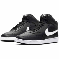 Nike Court Vision Mid Sneakers Zwart Wit