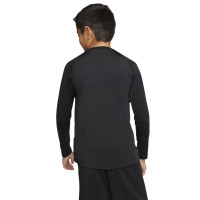 Nike Pro Ondershirt Lange Mouwen Kids Zwart Wit