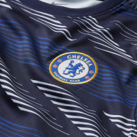 Nike Chelsea Breathe Strike Trainingsshirt Pre Match 2020-2021 Blauw Grijs
