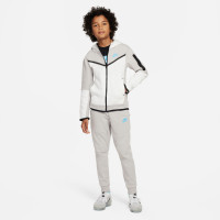 Nike Tech Fleece Vest Kids Grijs Wit Felblauw