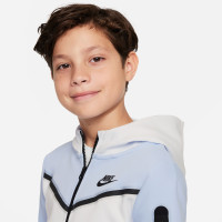 Nike Tech Fleece Trainingspak Kids Lichtblauw Grijs Zwart