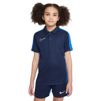 Nike Dri-FIT Academy 23 Polo Trainingsset Kids Donkerblauw Blauw Wit