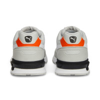 PUMA Graviton Sneakers Kids Lichtgrijs Wit Oranje