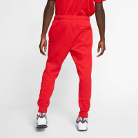 Nike Sportswear Club Fleece Joggingbroek Rood Wit