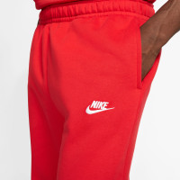 Nike Sportswear Club Fleece Joggingbroek Rood Wit