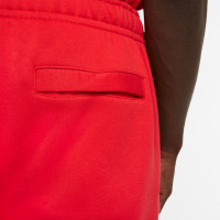 Nike Sportswear Club Fleece Joggingbroek Rood Wit