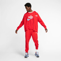 Nike Sportswear Club Fleece Joggingbroek Rood Wit