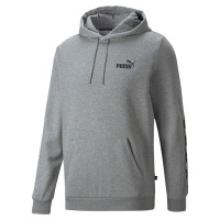 PUMA Essentials+ Tape Fleece Hoodie Grijs Zwart