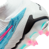 Nike Phantom GX Elite Dynamic Fit Gras Voetbalschoenen (FG) Wit Felblauw Felroze