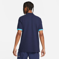 Nike Chelsea Polo 2022-2023 Donkerblauw Lichtblauw Wit