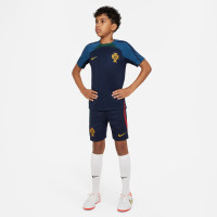 Nike Portugal Strike Trainingsbroekje 2022-2024 Kids Donkerblauw Goud