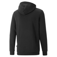 PUMA Essentials+ 2 College Big Logo Fleece Hoodie Zwart Wit Zilver