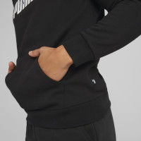 PUMA Essentials+ 2 College Big Logo Fleece Trainingspak Zwart Wit Zilver