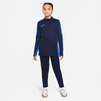 Nike Dri-FIT Academy 23 Trainingstrui 1/4-Zip Kids Donkerblauw Blauw Wit