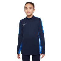 Nike Dri-FIT Academy 23 Trainingstrui 1/4-Zip Kids Donkerblauw Blauw Wit