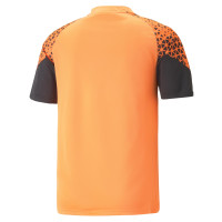 PUMA individualCUP Trainingsshirt Oranje Zwart Lichtblauw