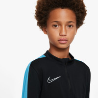 Nike Dri-Fit Academy 23 Trainingstrui 1/4-Zip Kids Zwart Lichtblauw Wit