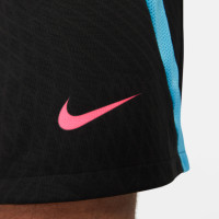 Nike Dri-Fit Strike 23 Trainingsbroekje Zwart Felblauw Roze