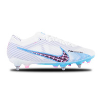 Nike Zoom Mercurial Vapor 15 Elite IJzeren-Nop Voetbalschoenen (SG) Pro Player Wit Felblauw Felroze