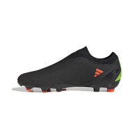 adidas X Speedportal.3 Veterloze Gras Voetbalschoenen (FG) Zwart Rood