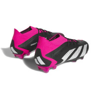 adidas Predator Accuracy.1 Gras Voetbalschoenen (FG) Zwart Wit Roze