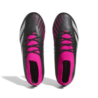 adidas Predator Accuracy.1 Gras Voetbalschoenen (FG) Zwart Wit Roze