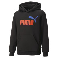 PUMA Essentials+ 2 College Big Logo Fleece Trainingspak Kids Zwart Rood Blauw