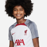 Nike Liverpool Strike Trainingsset 2022-2023 Kids Wit Grijs Rood