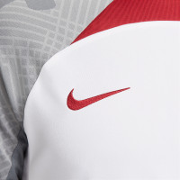 Nike Liverpool Strike Trainingsset 2022-2023 Wit Grijs Rood