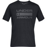 Under Armour Team Wordmark T-Shirt Zwart Donkergrijs