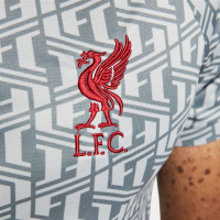 Nike Liverpool Pre-Match Trainingsshirt 2022-2023 Grijs Rood
