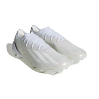 adidas X Speedportal.1 Gras Voetbalschoenen (FG) Wit Metallic Zwart