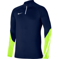Nike Dri-FIT Strike 23 Trainingstrui 1/4-Zip Donkerblauw Geel Wit