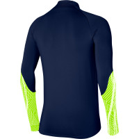 Nike Dri-FIT Strike 23 Trainingstrui 1/4-Zip Donkerblauw Geel Wit