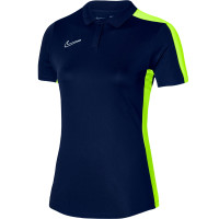 Nike Dri-Fit Academy 23 Polo Dames Donkerblauw Geel Wit