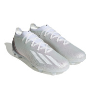 adidas X Speedportal.2 Gras Voetbalschoenen (FG) Wit Metallic Zwart