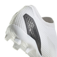 adidas X Speedportal.3 Veterloze Gras Voetbalschoenen (FG) Wit Zwart
