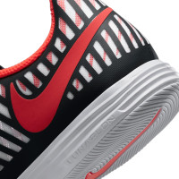 Nike Lunargato II Zaalvoetbalschoenen (IN) Zwart Rood Wit