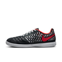 Nike Lunargato II Zaalvoetbalschoenen (IN) Zwart Rood Wit