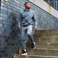 Nike Park 20 Fleece Full-Zip Trainingspak Donkergrijs Wit