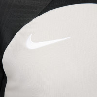 Nike Dri-Fit Strike III Voetbalshirt Grijs Zwart Wit