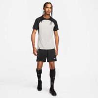 Nike Dri-Fit Strike III Voetbalshirt Grijs Zwart Wit