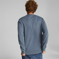 PUMA Essentials Big Logo Fleece Crew Sweater Trainingspak Grijsblauw