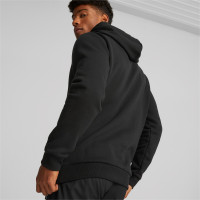 PUMA Essentials+ 2 College Big Logo Fleece Trainingspak Zwart Wit