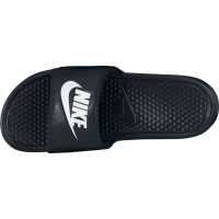 Nike Benassi Just Do It Slippers Black White