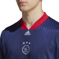 adidas Ajax Icon Voetbalshirt Donkerblauw Rood Wit