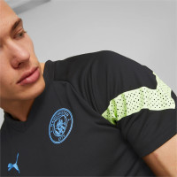 PUMA Manchester City Trainingsshirt 2022-2023 Zwart Lichtgroen