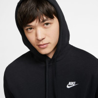 Nike Sportswear Club Fleece Hoodie Black White