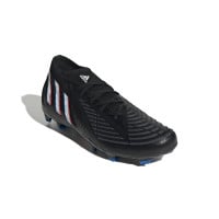 adidas Predator Edge.2 Gras Voetbalschoenen (FG) Zwart Wit Rood Blauw