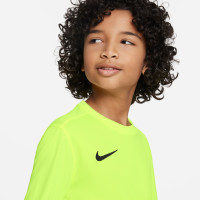 Nike Dri-FIT Park VII Long Sleeve Football Shirt Kids Neon Yellow